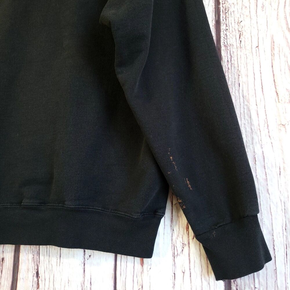Thrasher Skateboard Mens S Black Fleece Pullover Hoodie Graphic Logo Pockets - Picture 4 of 8